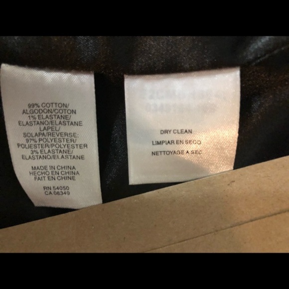 Rachel Roy black slim fit velvet luxe elegant blazer with satin lapel size 0 new - Picture 16 of 16